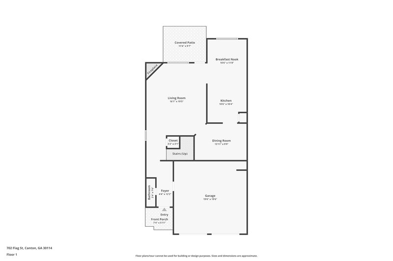 2,135/Mo, 702 Flag St Canton, GA 30114 Floor Plan View