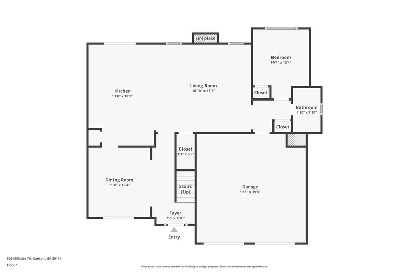 2,095/Mo, 503 Millside Trl Canton, GA 30114 Floor Plan View 2