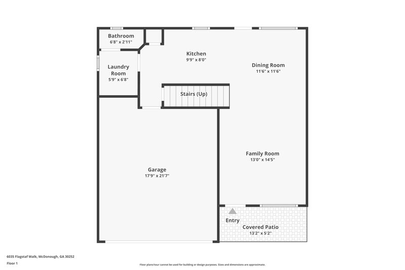 1,870/Mo, 6035 Flagstaf Walk McDonough, GA 30252 Floorplan View