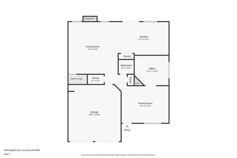2,260/Mo, 4125 Ridgefair Dr Cumming, GA 30040 Floor Plan View