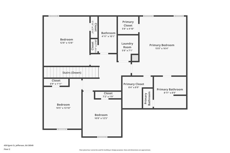 1,970/Mo, 428 Egret Ct Jefferson, GA 30549 Floor Plan View 2