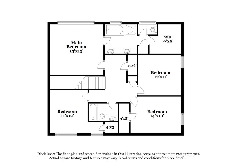 2,160/Mo, 1092 Gather Dr Lawrenceville, GA 30043 Floor Plan View 2