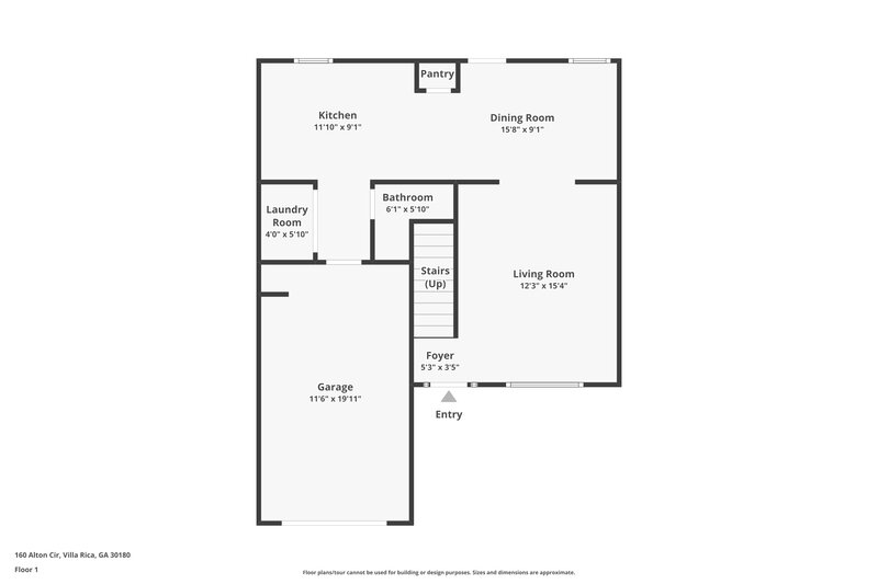 1,590/Mo, 160 Alton Cir Villa Rica, GA 30180 Floor Plan View