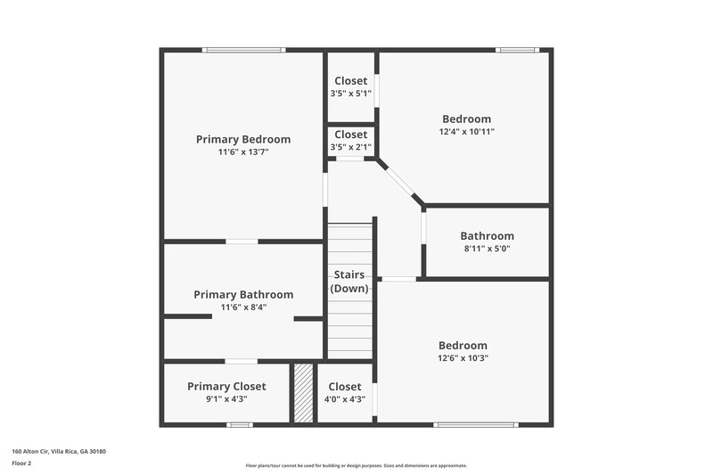 1,590/Mo, 160 Alton Cir Villa Rica, GA 30180 Floor Plan View 2