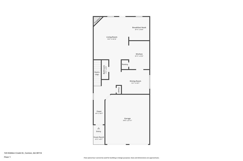 1,775/Mo, 123 Hidden Creek Dr Canton, GA 30114 Floor Plan View