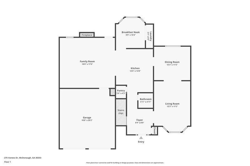 2,780/Mo, 275 Vaness Dr McDonough, GA 30253 Floor Plan View