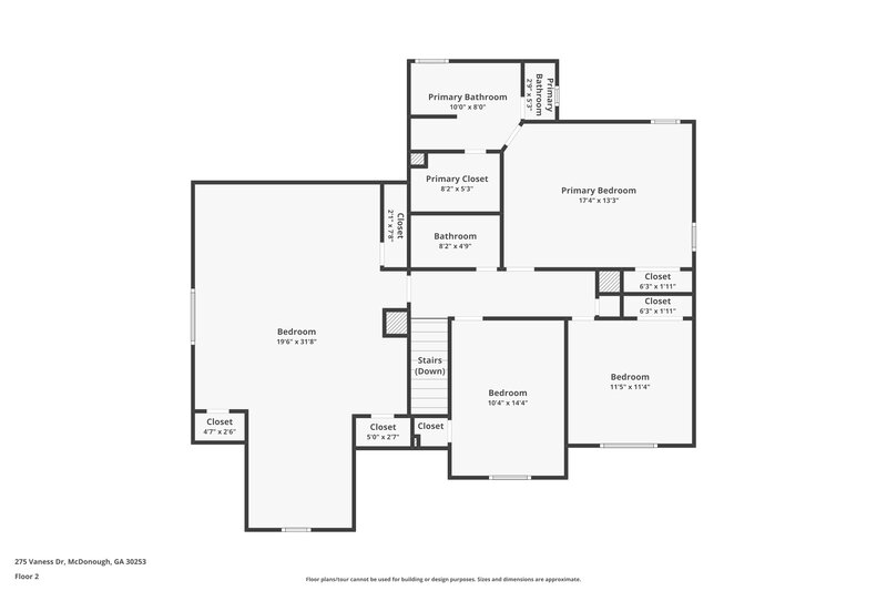 2,780/Mo, 275 Vaness Dr McDonough, GA 30253 Floor Plan View 2