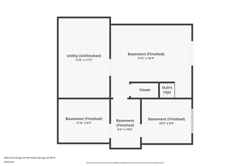 2,345/Mo, 3862 Saint George Ter SW Powder Springs, GA 30127 Floor Plan View