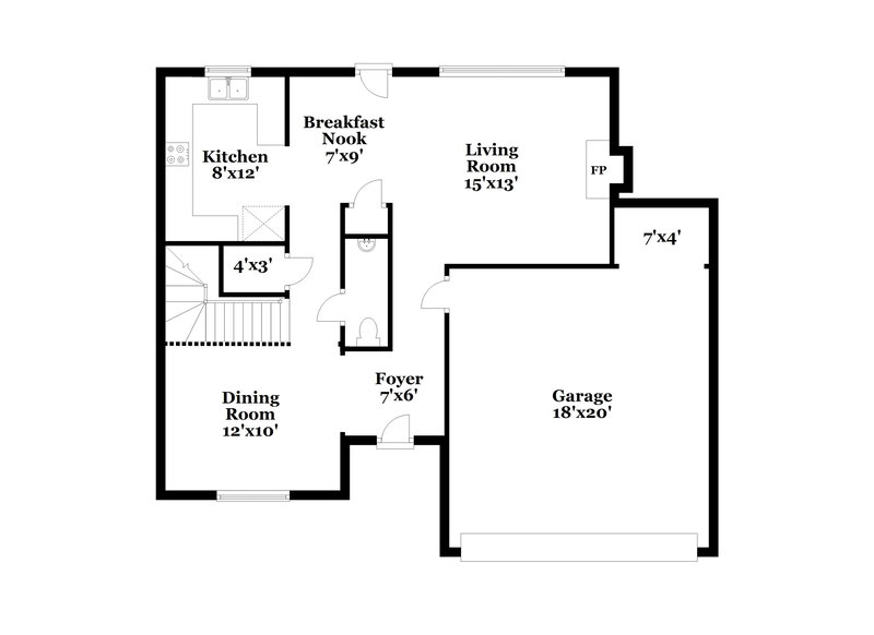 2,070/Mo, 2610 Bald Cypress Dr Braselton, GA 30517 Floor Plan View