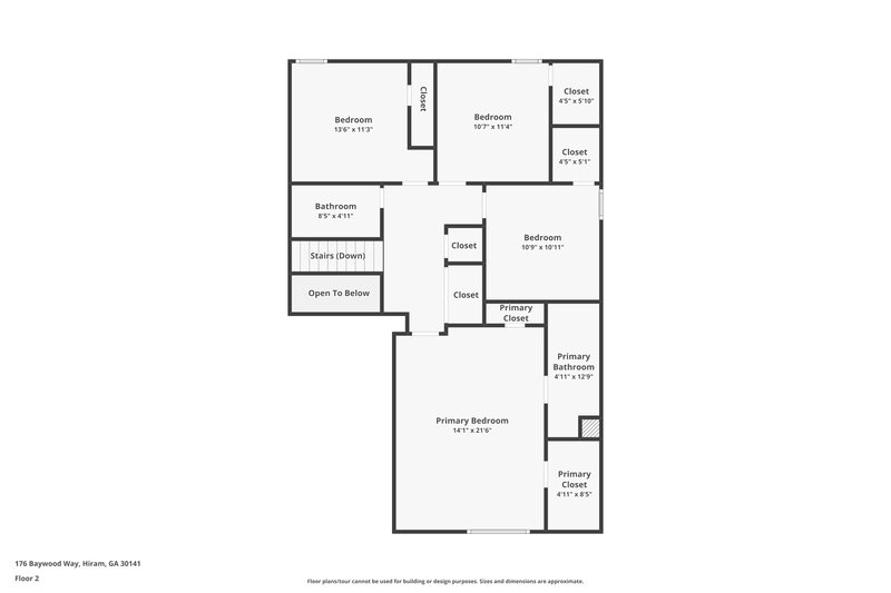 1,865/Mo, 176 Baywood Way Hiram, GA 30141 Floor Plan View
