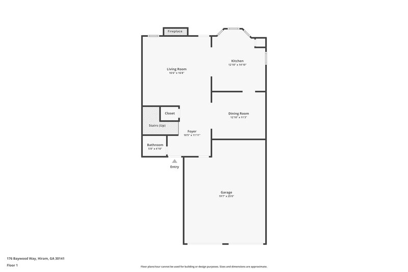1,865/Mo, 176 Baywood Way Hiram, GA 30141 Floor Plan View 2