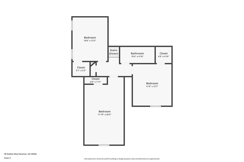 2,550/Mo, 38 Gables Way Newnan, GA 30265 Floor Plan View 2