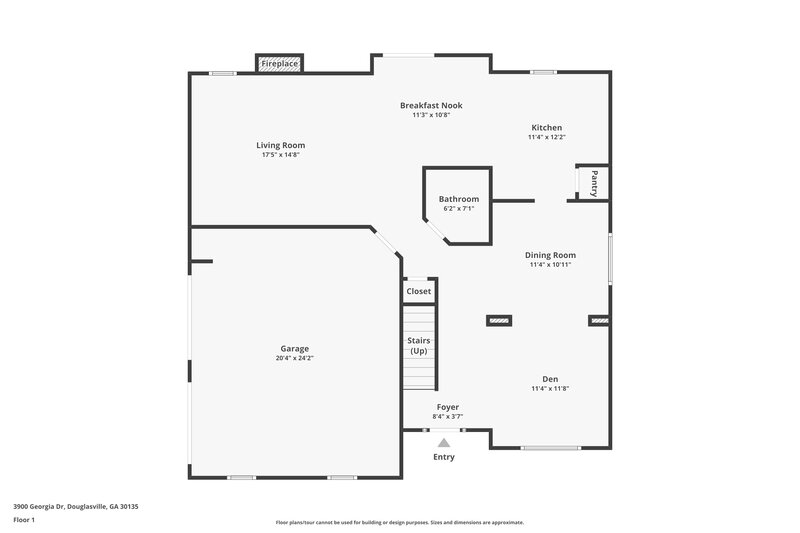 1,995/Mo, 3900 Georgia Dr Douglasville, GA 30135 Floor Plan View