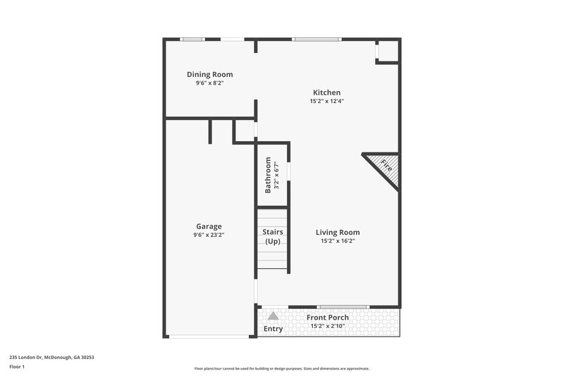 1,725/Mo, 235 London Dr McDonough, GA 30253 Floor Plan View