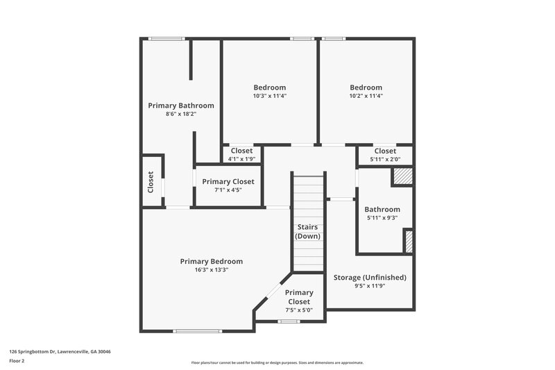 1,865/Mo, 126 Springbottom Dr Lawrenceville, GA 30045 Floor Plan View