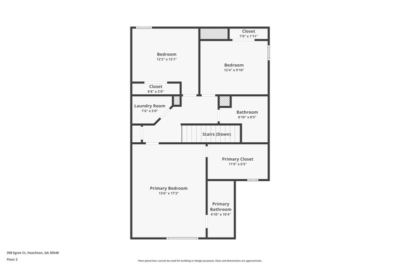 1,785/Mo, 398 Egret Ct Jefferson, GA 30548 Floorplan View