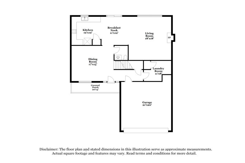 2,220/Mo, 4445 Feather Way Douglasville, GA 30135 Floorplan View