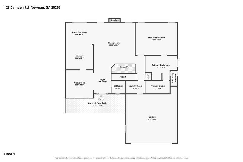 2,210/Mo, 128 Camden Rd Newnan, GA 30265 Floor Plan View