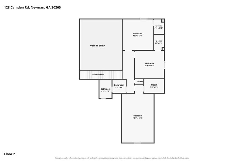 2,210/Mo, 128 Camden Rd Newnan, GA 30265 Floor Plan View 2