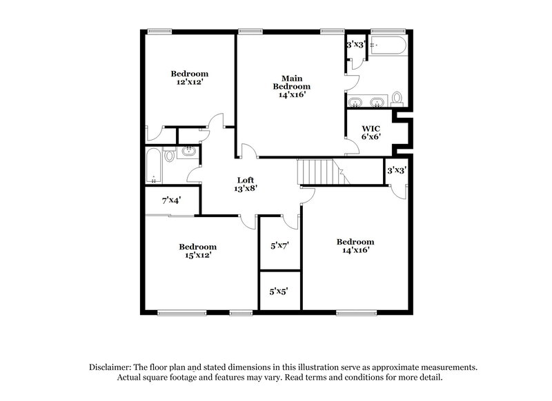 2,070/Mo, 1120 Eatonton Way McDonough, GA 30252 Floor Plan View