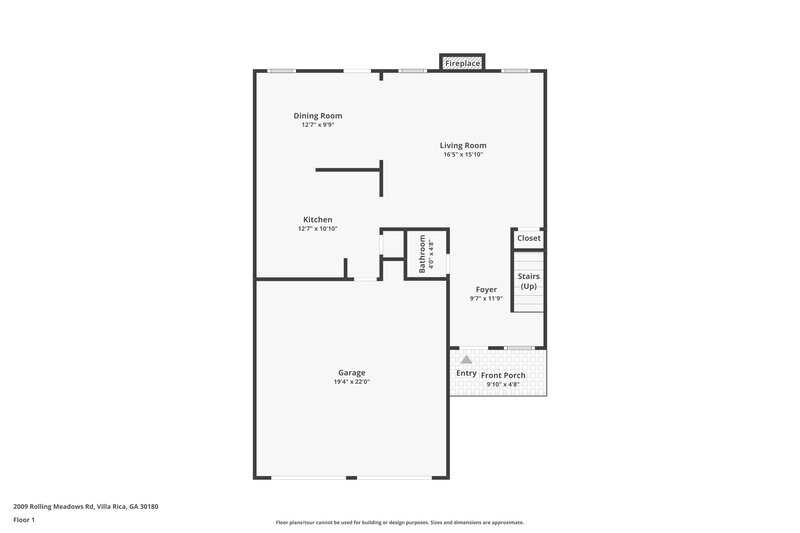 1,645/Mo, 2009 Rolling Meadows Rd Villa Rica, GA 30180 Floor Plan View