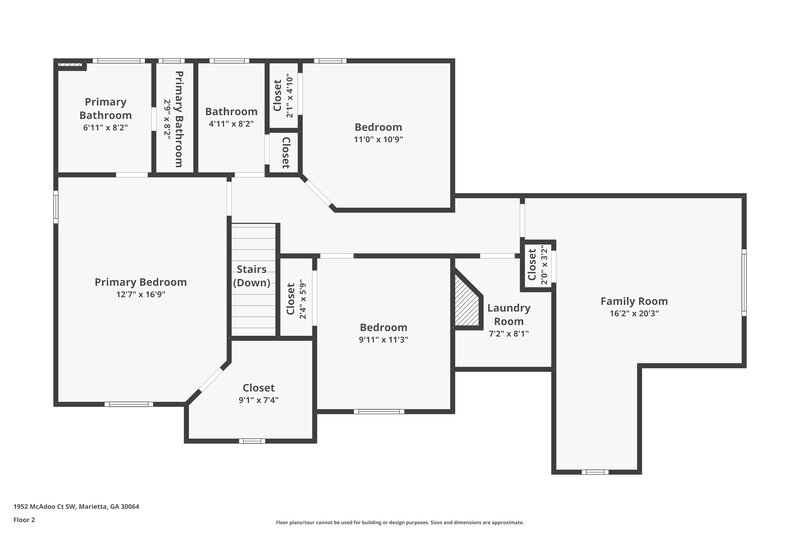 3,215/Mo, 1952 McAdoo Ct SW Marietta, GA 30064 Floor Plan View 2