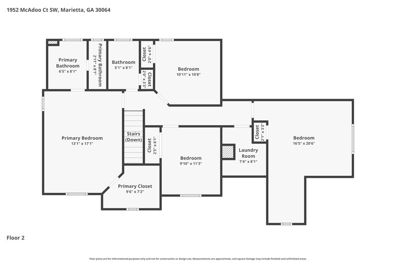 3,230/Mo, 1952 McAdoo Ct SW Marietta, GA 30064 Floor Plan View 3