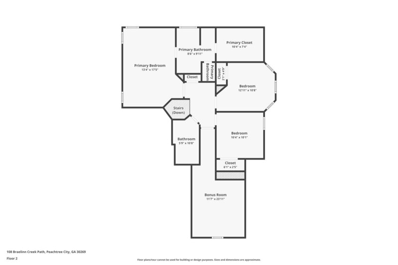2,360/Mo, 108 Braelinn Creek Path Peachtree City, GA 30269 Floorplan View 2