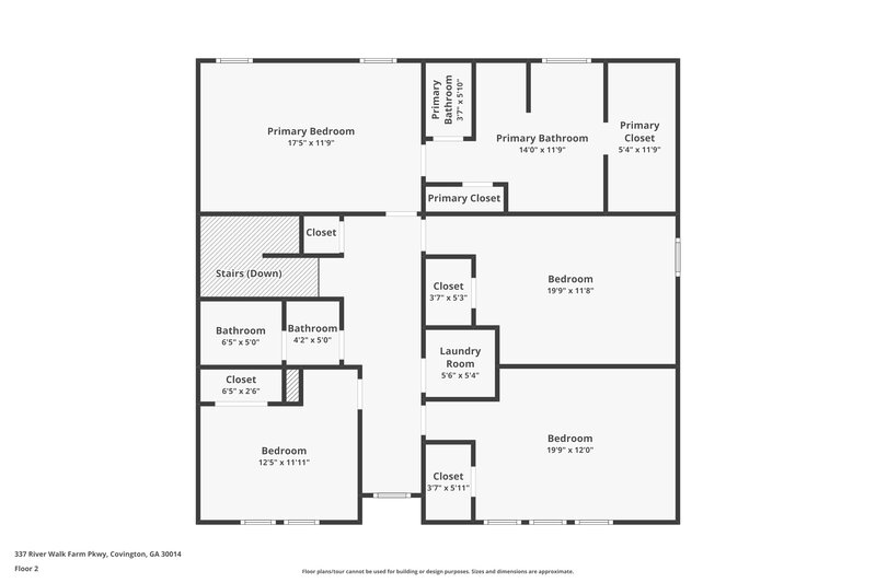 2,180/Mo, 337 River Walk Farm Pkwy Covington, GA 30014 Floor Plan View 2