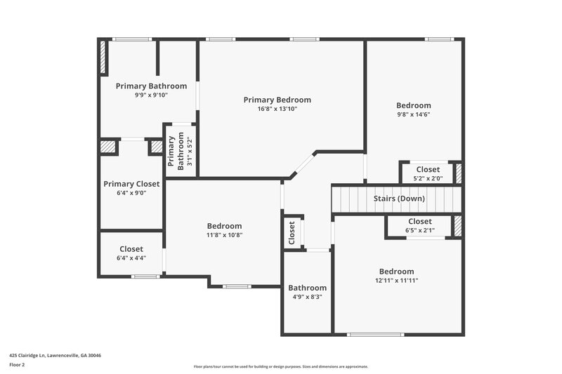 2,260/Mo, 425 Clairidge Ln Lawrenceville, GA 30046 Floor Plan View 2