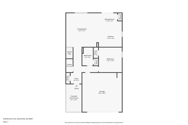 1,975/Mo, 3166 Bronte Ct SE Gainesville, GA 30507 Floor Plan View