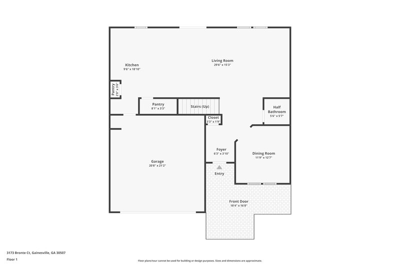 2,150/Mo, 3173 Bronte Ct SE Gainesville, GA 30507 Floor Plan View
