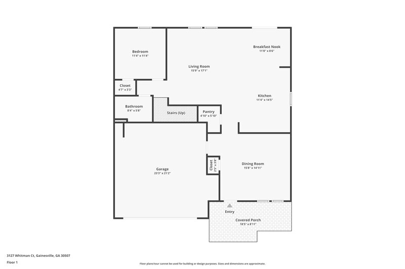 2,250/Mo, 3127 Whitman Ct SE Gainesville, GA 30507 Floor Plan View 2