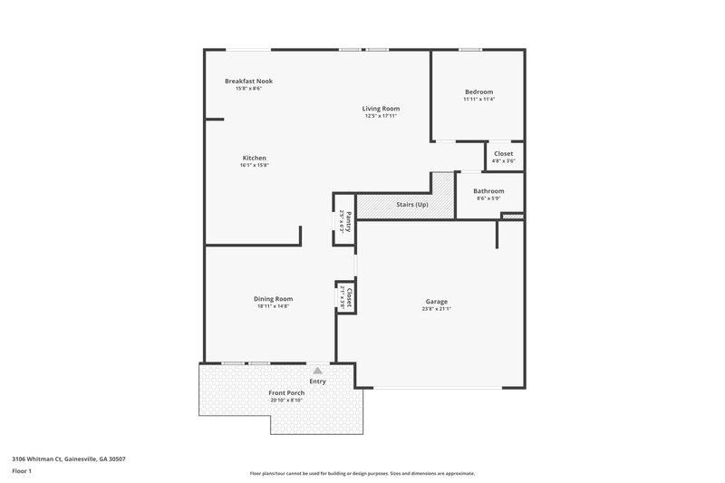 2,330/Mo, 3106 Whitman Ct SE Gainesville, GA 30507 Floor Plan View