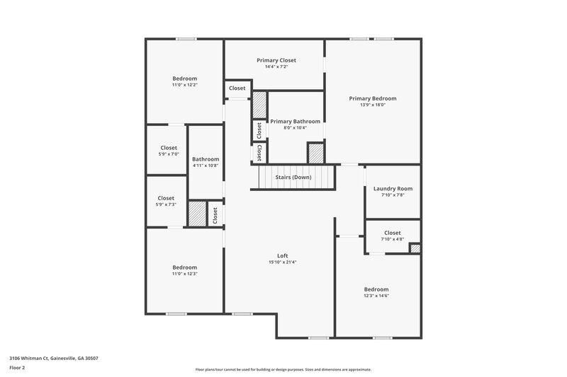 2,330/Mo, 3106 Whitman Ct SE Gainesville, GA 30507 Floor Plan View 2