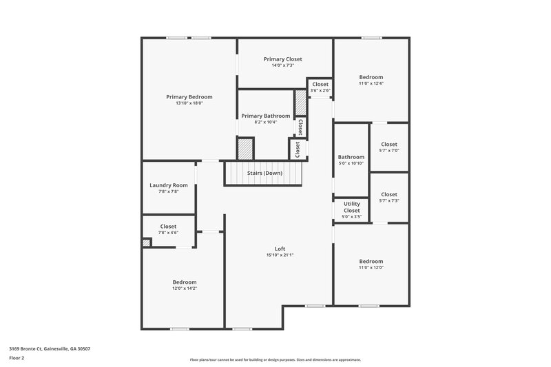 2,315/Mo, 3169 Bronte Ct SE Gainesville, GA 30507 Floor Plan View
