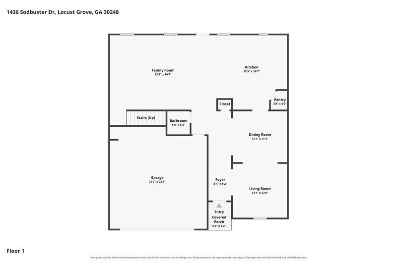 2,350/Mo, 1436 Sodbuster Dr Locust Grove, GA 30248 Floor Plan View