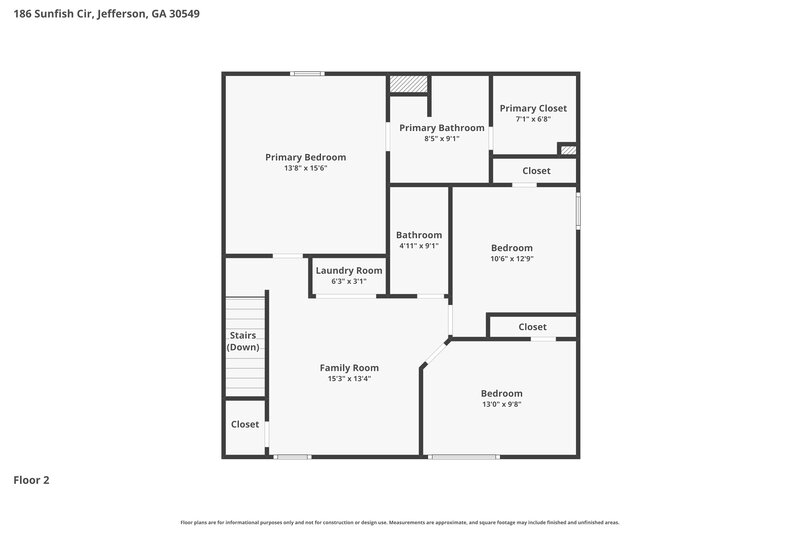 2,025/Mo, 186 Sunfish Cir Jefferson, GA 30549 Floor Plan View 2
