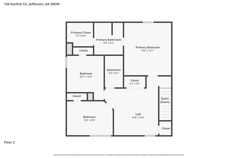 1,965/Mo, 134 Sunfish Cir Jefferson, GA 30549 Floor Plan View