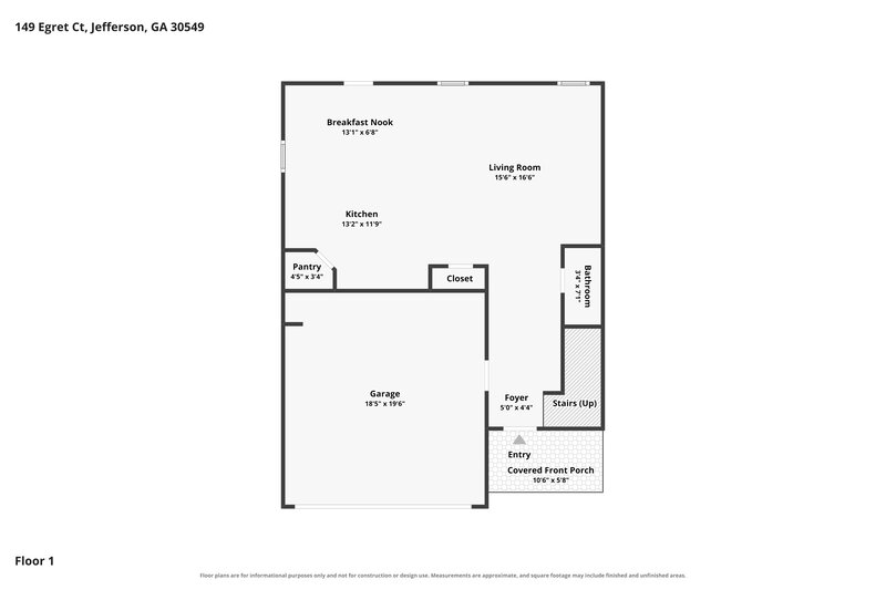 1,965/Mo, 149 Egret Ct Jefferson, GA 30549 Floor Plan View