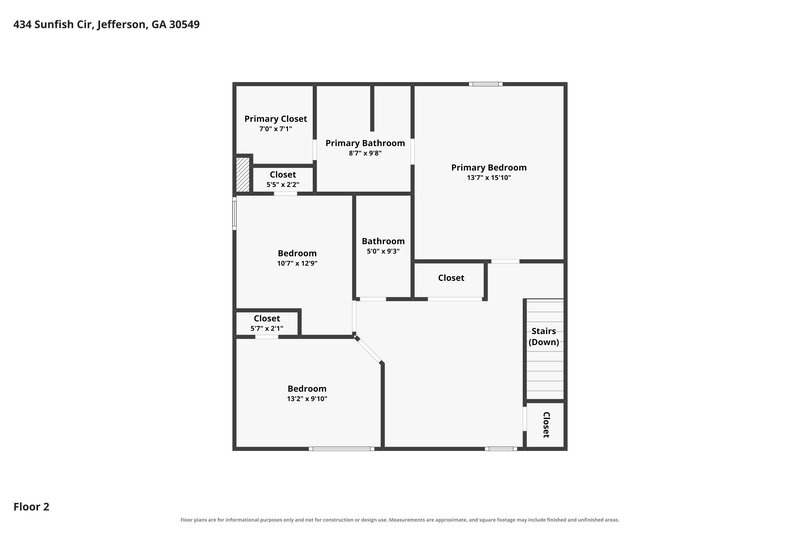 2,125/Mo, 434 Sunfish Cir Jefferson, GA 30549 Floor Plan View 2