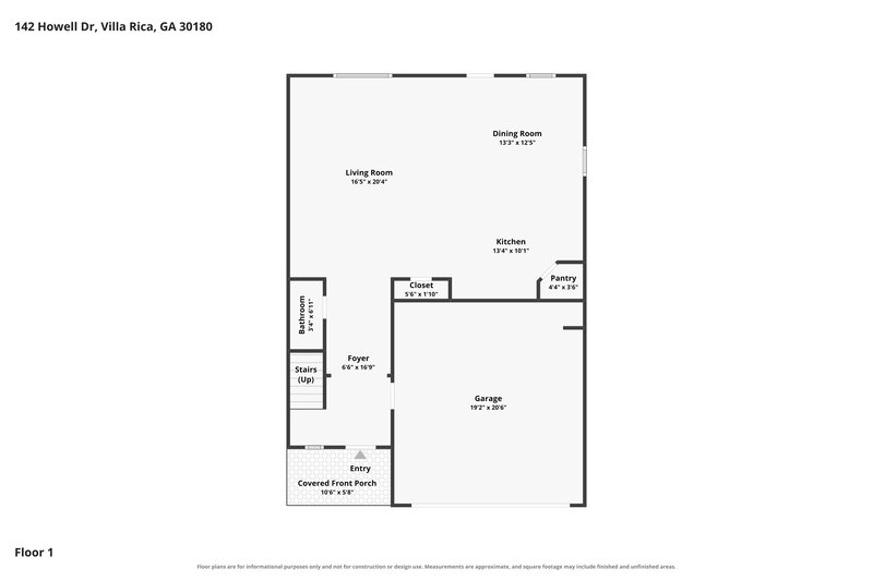 2,170/Mo, 142 Howell Dr Villa Rica, GA 30180 Floor Plan View 2