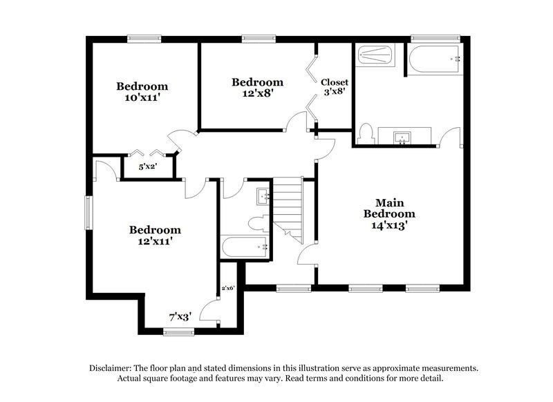 2,195/Mo, 4640 Noah Overlook W Acworth, GA 30101 Floor Plan View 2