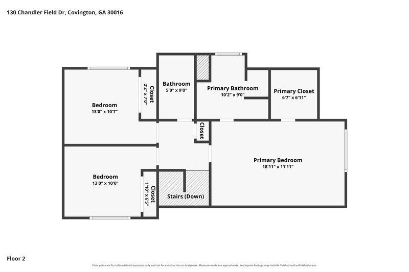 1,795/Mo, 130 Chandler Field Dr Covington, GA 30014 Floor Plan View