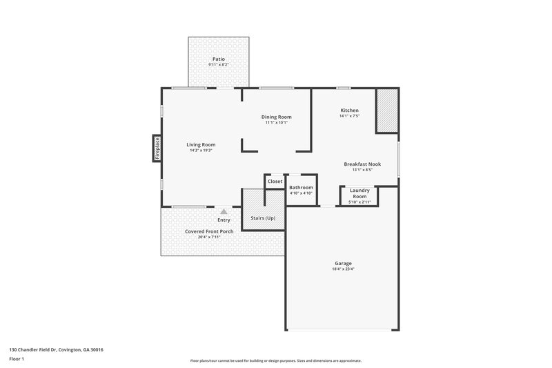1,790/Mo, 130 Chandler Field Dr Covington, GA 30014 Floorplan View
