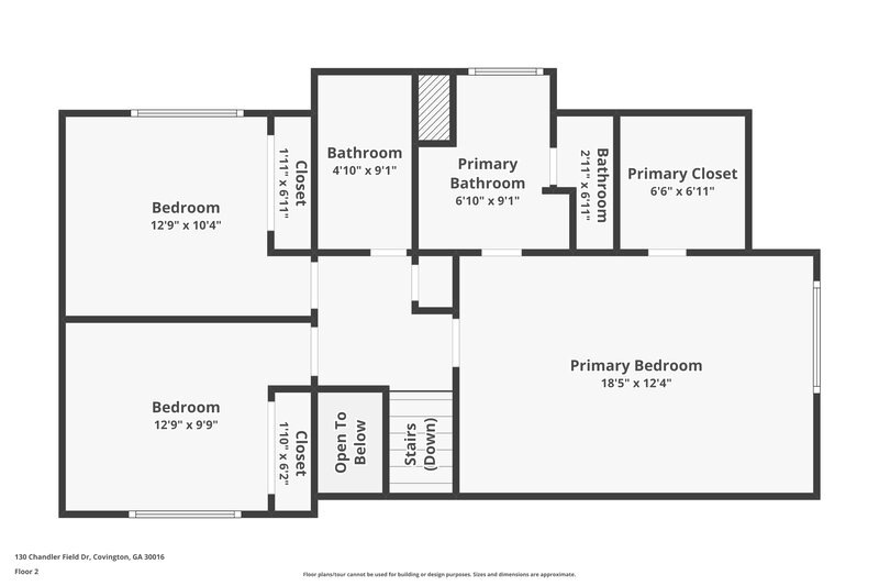 1,790/Mo, 130 Chandler Field Dr Covington, GA 30014 Floorplan View 2