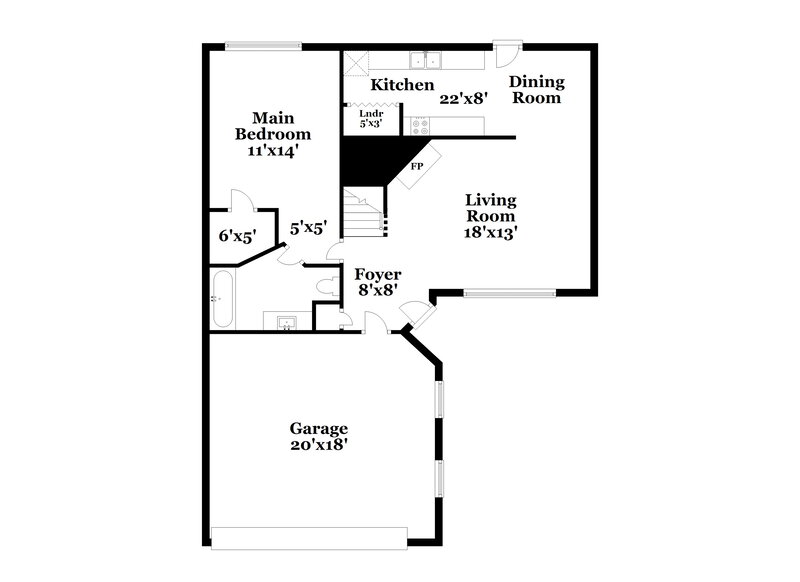 2,015/Mo, 632 W Manor Peachtree City, GA 30269 Floor Plan View