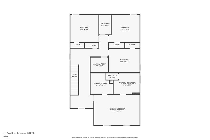 2,060/Mo, 618 Royal Crest Ct Canton, GA 30115 Floor Plan View 2