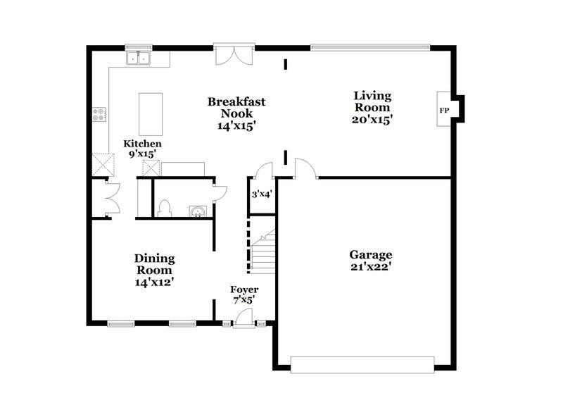 2,275/Mo, 2115 Mina Lane Dr Buford, GA 30519 Floor Plan View