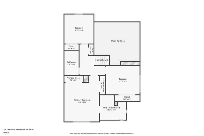 1,945/Mo, 124 Swanee Ln Woodstock, GA 30188 Floor Plan View 2